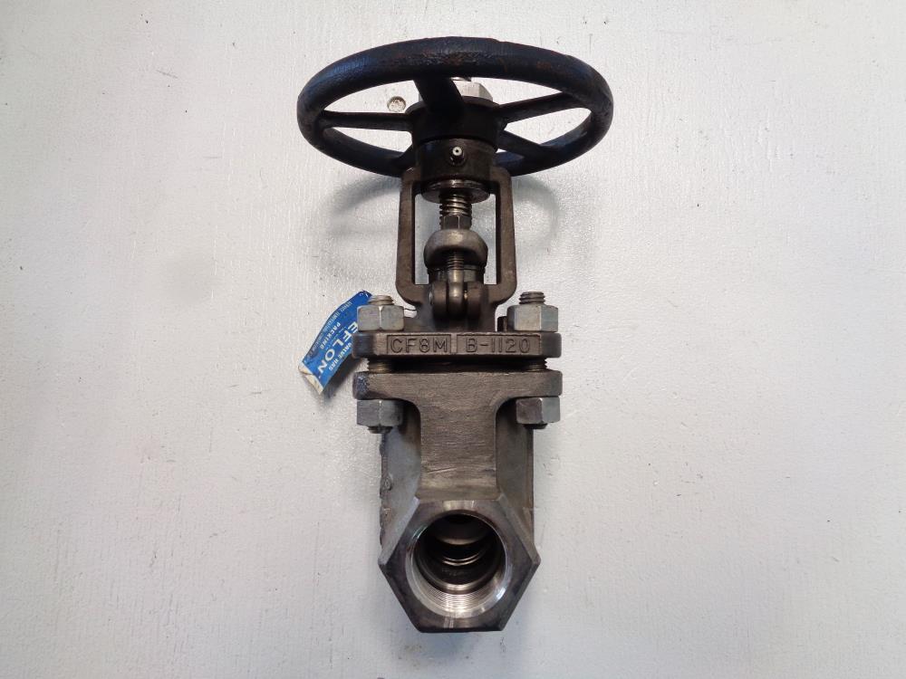 Powell 1-1/2" NPT 600# CF3M Gate Valve, Fig# 1972A